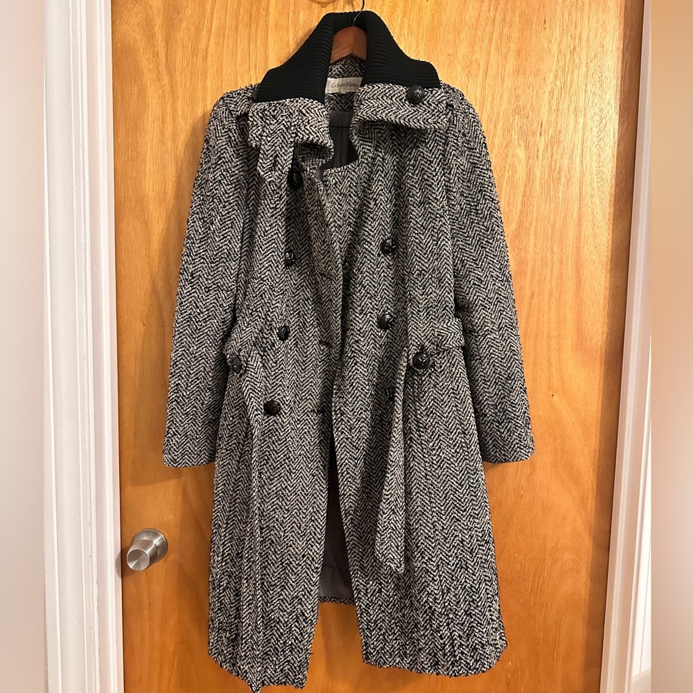 Calvin Klein Herringbone coat